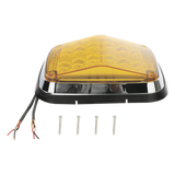 XT1895A - Luz de Advertencia LED / 8 x 6 in (203 x 152 mm) / Color Ámbar / 24 LEDs / IP67 / 11 Patrones de Destello / 12-30 VCD