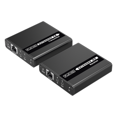 TT223 - Kit Extensor HDMI para distancias de 70 metros / Soporta resoluciones 720 y 1080P @ 60 Hz / Cat 6, 6a y 7 / Cero Latencia / Uso 24/7 / HDR10 / Salida Loop /  Configuración EDID / Soporta control remoto del equipo fuente / Salida de audio de 3.5mm