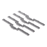 UACC-RACK-STACKING-KIT - Kit de apilamiento para rack / 6U a 12U / Sin herramientas / Acero SPCC / 19,7 x 2,7 x 0,9'