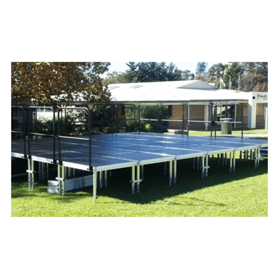 YS4 - Tarima Modular para Escenario / 200 x 100 cm / Estructura de Aluminio / Superficie Antideslizante / 7.8 cm de Altura