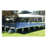 YS4 - Tarima Modular para Escenario / 200 x 100 cm / Estructura de Aluminio / Superficie Antideslizante / 7.8 cm de Altura
