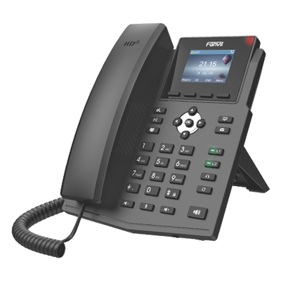 X3SP-V2 - Teléfono IP / 4 Líneas SIP / Pantalla LCD Color 2.4 pulgadas / Audio HD G.722 y Opus / Conferencia 3 Vías / PoE 802.3af / OpenVPN / Soporte EHS