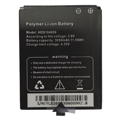 XMRR3BATTERY - Batería de Respaldo para Bodycam / 3050 mAh / 11.59 Wh / 3.8 VCC / Carga 4.35 VCC / 52 x 42 x 11 mm