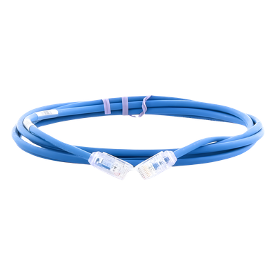 UTP28X8BU - Cable de Parcheo UTP Cat6A / 28 AWG / 500 MHz / PoE 802.3bt / CM-LSZH / 2.44 m (8 ft) / Azul