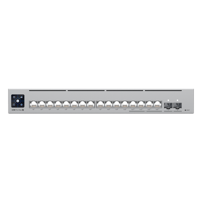 USW-PRO-MAX-16-POE - Switch PoE Administrable / 16 Puertos / 4x 2.5 GbE PoE++ / 12x GbE PoE+ / 2x SFP+ 10G / 180W / Pantalla Táctil 1.3'