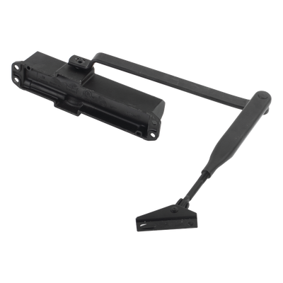 TSCOMN - Cierrapuertas Hidráulico / Fuerza Ajustable 2/3/4 / Puertas 850-1100 mm / Carga 80 kg / Certificación UL / Negro