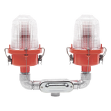 OL2-VLED2-IR - Twr Lámpara de Obstrucción Aeronáutica / Luz Fija Tipo L-810 / Doble LED Rojo OL2-VLED2-IR