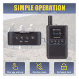 TT125 - Sistema de Guía Turístico / 2.4 GHz / 999 Canales / Alcance 150 m (492.1 ft) / 1 Transmisor y 10 Receptores / USB-C / Batería 3000 mAh
