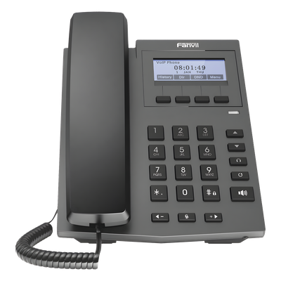 X1P - Teléfono IP empresarial para 2 lineas SIP con pantalla LCD 128 x 48 Px y conferencia de 3 vías, PoE