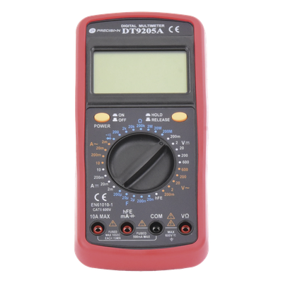 DT9205A - Precision Multímetro Digital / 600 V CC/CA CAT II / 1999 Recuentos DT9205A
