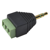 JR58 - Generico Adaptador De Audio Y Video JR58, 3.5 mm, Terminal Atornillable