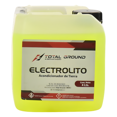 ELECTROLITO - Líquido Mejorador de Conductividad de Terreno, en presentación de 1 Galon.