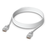 UACC-CABLE-PATCH-EL-2M-W - Patchcord Cat 6 / 10 GbE / PoE+++ / 2 m (6.56 ft) / Conector RJ45 Translúcido / Interior