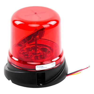 X-7660R - Burbuja rotoled / LED híbrido sin escobillas / 8 LEDs TIR / SAE J845 Clase I / 12-24 VCC / 156mm x 165mm / Montaje permanente