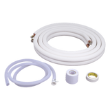 38K254 - Kit de tubería / 1 / 4"  y 3 / 8 " / Capacidad para minisplit AUFIT / 1 Tonelada / Cinta aislante / Accesorios / Longitud de 4 metros