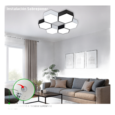 JLCR-2008-B - Jwj Lámpara LED Poligonal / 18 W / 1 800 lm JLCR-2008-B
