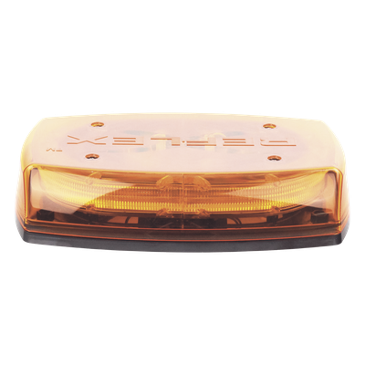 X5545-A - Mini Barra de Luces LED / Ámbar / 4 Módulos 6 LED / 35 Patrones / IP65 / 12-24 VCC / Montaje Permanente