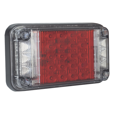 XLTE2345R - Luz de Advertencia LED / 66 LEDs / 7x4 Pulgadas / 12 VCC / 10 Patrones de Destello / Montaje Permanente
