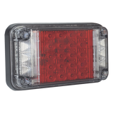XLTE2345R - Luz de Advertencia LED / 66 LEDs / 7x4 Pulgadas / 12 VCC / 10 Patrones de Destello / Montaje Permanente