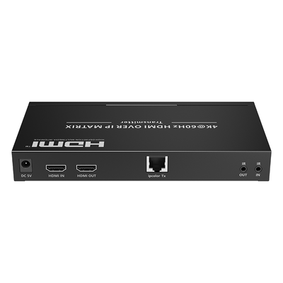 TTMOIPTX - Extensor HDMI sobre IP / Transmisor / 4K@60Hz / 120 m (394 ft) / HDMI 2.0 / HDCP 2.2 / PoE / RS-232 / IR Bidireccional / Multicast