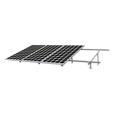 VEKTOR8RPRO - Kit de Montaje para Panel Solar / Riel 5 de 5.4 m (17.7 ft) / 4 Módulos de 35 mm / Velocidad de Viento 190 km/h / Inclinación 20-45° / Ground Clip Integrado