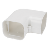 TH-ACKIT-CP - Codo plano para aire acondicionado / PVC rígido blanco / 4 canaletas de 1 m (3.28 ft) / 11 piezas / -20°C a 75°C