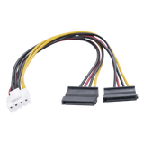101-502-385 - Cable Doble de Corriente SATA / Compatible con DVR's epcom / HIKVISION / 25 cms de Longitud