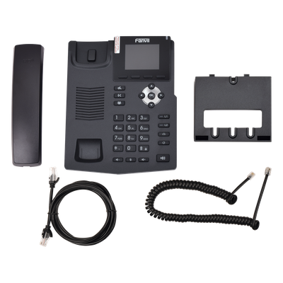 X3G - Teléfono IP empresarial para 2 lineas SIP con pantalla LCD de 2.8 pulgadas a color, puertos Gigabit y conferencia de 3 vías, PoE