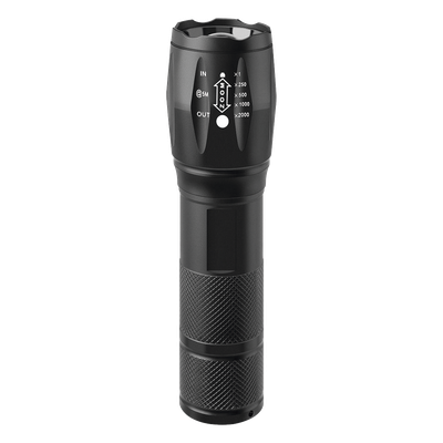 XT61 - Linterna LED Táctica / 600 Lúmenes / IPX4 / Zoom Ajustable / Funcionamiento Dual 4.5V / 3.7V / Aluminio Ultraligero