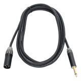 CMC-MM3-PM-L-3M - Cosmiconn Cable de Audio XLR a Plug / 3 Polos Macho a 1/4 in Mono / Doble Blindaje