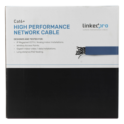 PRO-CAT6-S - Linkedpro By Epcom Bobina de Cable / 305 m (1000 pies) / Cat6+ Blindado F/UTP PRO-CAT6-S