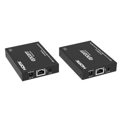 EPC-E5200K - Extensor HDMI con KVM | Sobre IP | Transmisión hasta 150m | Cat5e/6 | HDCP 1.4 | 1080p | Control IR | Compatible con Switch 1G