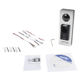 DS-K1T501SF - 2 EN 1 / Lector Biométrico IP65 con Función de Videoportero y lector QR Incluida/ Llamada a APP de Smartphone Hik-Connect P2P (No requiere monitor) /  Soporta Tarjetas - Huellas - Códigos QR / Cámara 2 MP Compatible con DVRs y