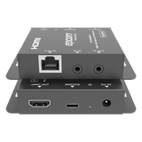 EPC-EDA50SEA - Extensor Audio HDMI eARC | 50 Metros | CAT5e/6 | Soporte Dolby Atmos DTS-HD | IR Bidireccional | CEC Passthrough | Carcasa Metálica