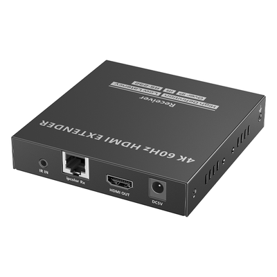 TT582-RX - Receptor HDMI IP / 4K UHD @60Hz / 18 Gbps / Cat 6/6a/7 hasta 120 m (393.7 ft) / HDCP 2.2 / IR 20-60 kHz