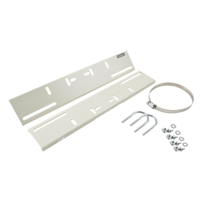 TX-PROM5 - Montaje de Poste / Abrazaderas 3' a 5' / Acero Calibre 16 / 394 x 73 x 12 mm / Ajustable 200-370 mm