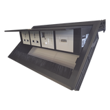 THMC-HBOX - Caja Hub de Escritorio / 2 Contactos Universales / HDMI + RJ45 Cat6 / 2 USB Carga / Cable 1.80 m (5.9 ft) / IP20