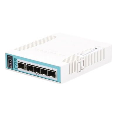 CRS106-1C-5S - CRS106-1C-5S, Ruteador con 1 Puerto Combo y 5 Puertos SFP