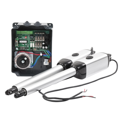 XBS-PK03 - Kit de Brazos para Portón Abatible / 2 Hojas / 3 m (9.8 ft) / 300 kg / IP55 / 50 Ciclos Diarios / Residencial