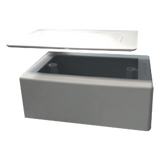 TMKS1/THAPA - Kit de Caja de Pared para Cableado Estructurado / Alta Rigidez Dieléctrica / ABS Autoextinguible UL94 V-0 / Color Blanco / Compatible EIA/TIA-569-A