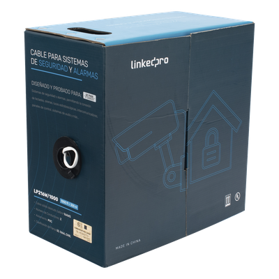 LP216W/1000 - Linkedpro Cable para Alarma / 2x16 AWG / CMR LP216W/1000
