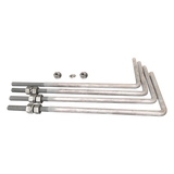 MSC-30A-6 - Syscom Towers Poste Tubular de Acero Galvanizado / 6 m (19.7 ft) de Altura / Carga Máxima 20 kg