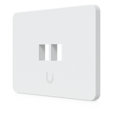 UACC-WP-KEYSTONE-H-2P - Placa de Pared Keystone / 2 Puertos / Horizontal / Superficie Pintable / 4.4 x 3.2 x 0.12 in / Paquete 4 Piezas