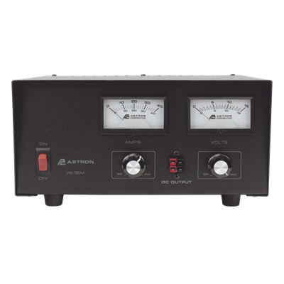 VS-35M - Fuente de poder 13.8Vcc, 35A, lineal, voltaje y corriente variable con medidores