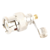 TT-RG-93 - Conector BNC Macho / 75 Ohm / Base de Alivio PVC / Níquel-Oro-PTFE / RG-59 / 55 mm Longitud