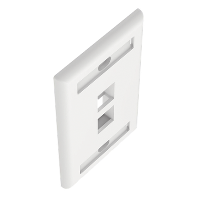 NK2FWHY - Panduit Faceplate NK2FWHY, 2 Puertos, Color Blanco, Compatible con Módulo Keystone