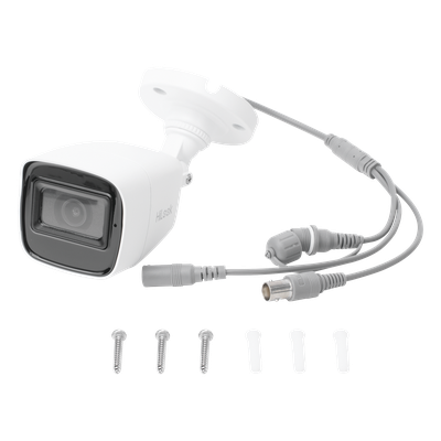 THC-B120-MS - Cámara Bala TURBOHD / 2 Megapixel 1080p / Gran Angular 106.4° / IR EXIR 30 m (98.4 ft) / Audio por Coaxitron / IP66 / 4 Tecnologías