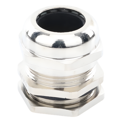 TXG-BM-27X1.5 - Conector Metálico Tipo Glándula / Rango 13-18 mm (0.51-0.71') / IP68-10 Rotativo / Latón Niquelado / -40℃ a 100℃