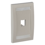 CFPE1IWY - Placa de Pared PANDUIT CFPE1IWY Vertical 1 Puerto Mini-com Blanco Hueso con Espacio para Etiquetas