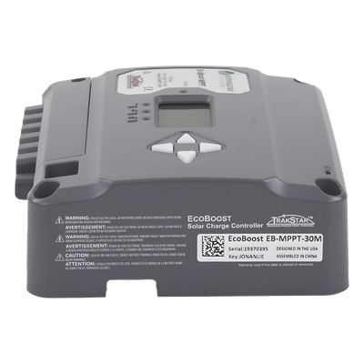 EBMPPT30M - Controlador de Carga Solar EcoBoost MPPT 30A con Pantalla